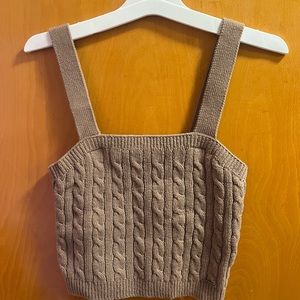 NWT Holister brown crop top tank